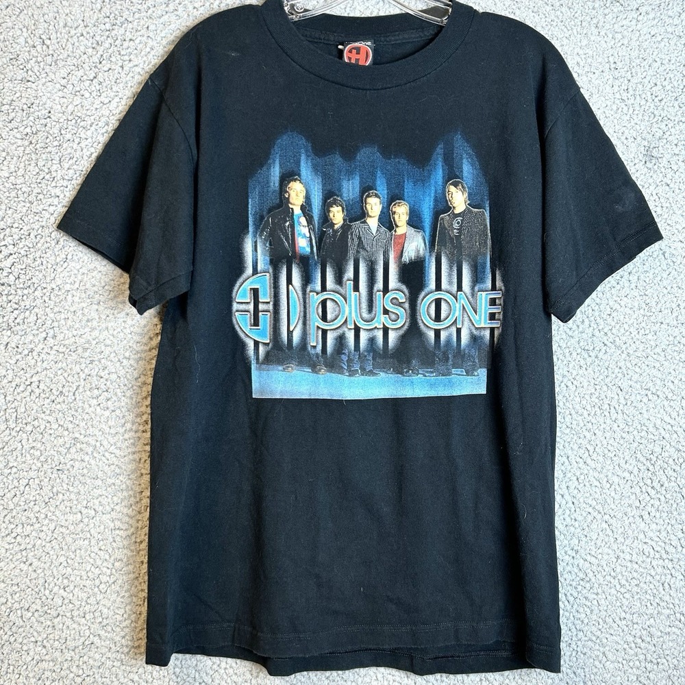 Plus One - OBVIOUS Tour 2002 T Shirt Medium  Double Sided Christian Boy Band